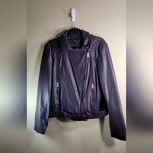 Ted Baker Faux Leather Belted Jacket